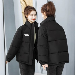 胖胖美依 保暖外套 風衣 防風外套M-2XL棉服 麵包服 新款學生坎肩寬鬆加厚立領保暖外套-1814.