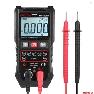 Yot MAYILON 數字萬用表電壓測試儀 4000 計數 TRMS 自動/手動量程多測試儀測量 AC/DC 電壓電阻