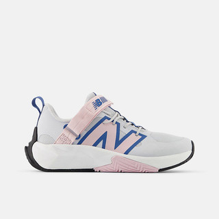 New Balance Fuelcell Play V1 中大童 運動休閒鞋 寬楦 魔鬼氈 淺灰粉藍 [PTFCYSS]