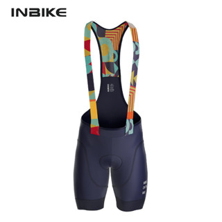 Inbike Powerband 男士騎行背帶褲短褲 4D 加墊透氣男士公路自行車山地自行車騎行短褲褲子衣服