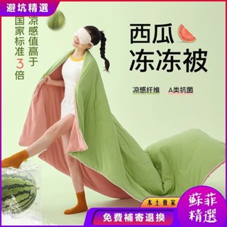 『宸宸家居』🔥冷冷必備🔥 被子 雙人被 暖毯 寶寶毯 寵物毯A類西瓜夏涼被空調被被芯學生宿捨夏被夏天單雙人可機洗薄款