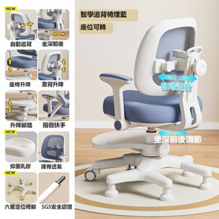 兒童學習椅 中小學生矯正坐姿椅 追背可調節升降椅寫字工作椅多功能座椅 兒童椅 成長椅 成長學習椅 椅子兒童陞降椅5232