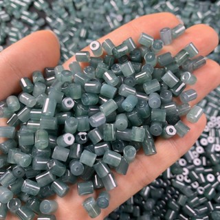 宏雲Hongyun-jf-(5pcs)- 危地馬拉翡翠a貨冰種藍水料小桶珠配件diy飾品玉器工藝品廠家批發
