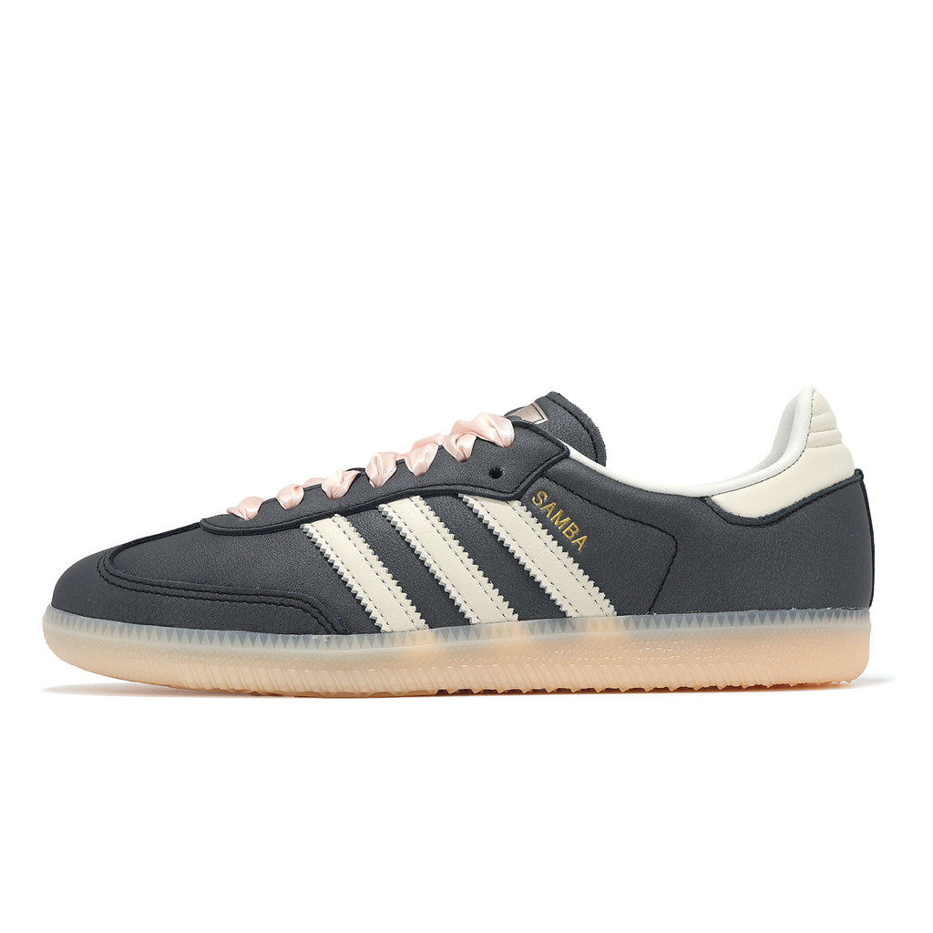 adidas 休閒鞋 Samba OG W 女鞋 黑 粉紅 膠底 德訓鞋 愛迪達 運動鞋 [ACS] IH8047
