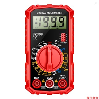 Yot ANENG SZ308 數字萬用表方波數字測試儀 1999 計數 HFE 三極體蜂鳴器萬用表 AC/DC 電壓