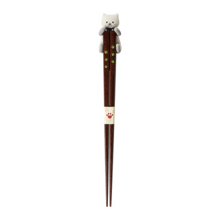 ISHIDA日本製貓咪天然木筷/ 暹羅貓 eslite誠品