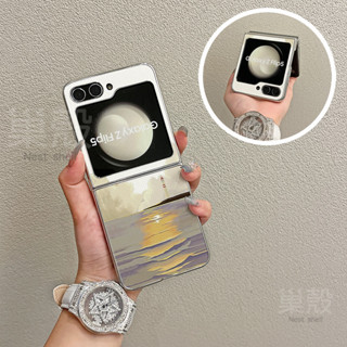 韓風 落日餘暉 電鍍皮紋 moto razr 50 40 Ultra razr50Ultra 網紅 防摔 手機殼 保護套