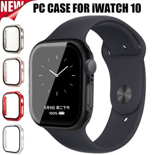 Pc 噴油一體式錶殼相容 Apple Watch 10 42mm 46mm PC 保護殼適用於 iwatch Serie