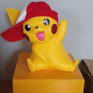 追風者、、、寶可夢皮卡丘1比1寵物小精靈神奇寶貝手辦超豪華模型搪膠客廳擺件