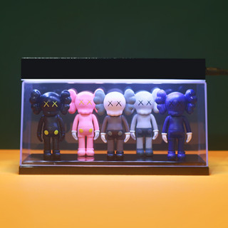 ♥免運♥公仔模型 玩偶 擺件 卡通玩具 禮物 網紅暴力熊kaws芝麻街雕塑兒童房桌面裝飾品輕奢 手辦