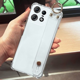 透明腕帶殼 摩托羅拉 moto edge 50 pro 手機殼 簡約全透明 四角加厚 氣囊防摔 矽膠套 保護套 殼作