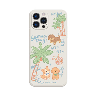 適用於可愛椰樹貓狗iPhone15promax蘋果14華為mate60紅米K70小米13新款12矽膠xr一加11榮耀90