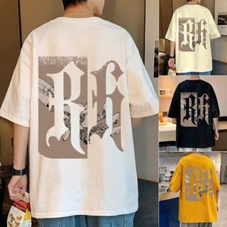 NANS 臺灣現貨 短袖男 2024新款短袖T恤男夏季ins大碼男裝港風寬鬆半袖上衣美式街頭體恤