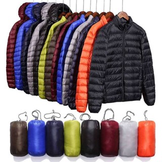 【大尺碼】5XL 115公斤可選 輕薄羽絨棉服男 連帽外套 防寒外套 極輕機能羽絨棉 羽絨棉外套