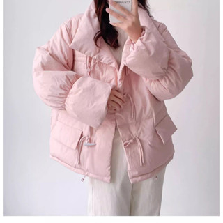 愛依依 風衣外套 防風外套 風衣棉衣外套 保暖 麵包服 S-2XL新款棉服潮流小眾ins牛角扣氣質棉衣麵包服-1225.