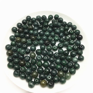 宏雲Hongyun-jf-(10pcs)- 緬甸翡翠珠DIY散珠子6.5mm玉珠子翡翠A貨油豆種圓珠廠家批發