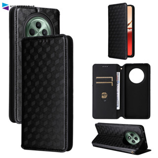 簡約商務菱形碳纖維紋翻蓋手機皮套 OPPO Reno12F Reno12 Reno11 Pro Reno11F 手機殼