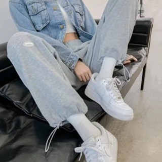 衣時尚 運動褲 長褲 束腳褲 保暖 中大尺寸 S-3XL新款運動褲學生加絨加厚束腳休閒褲ins衛褲4F120-6782.