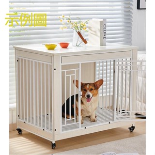 實木狗籠子 中型犬小型犬室內狗窩 帶廁所邊牧狗屋 寵物大型狗狗籠子 中小型犬適用 狗籠 狗窩 狗屋 寵物籠 狗籠子