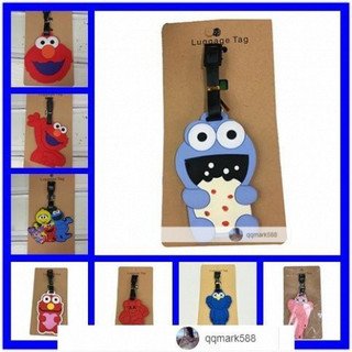 【琪琪優選】芝麻街 ELMO ELMO BIG BIRD BIG BIRD 行李牌登機牌行李牌掛飾姓名牌揹包牌-qqma