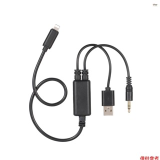 適用於 BMW 和 Mini iPod iPhone 6 7 8 X XS XR 介面的音訊 USB 電纜引線 AUX