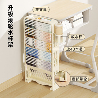 🔥【臺灣出貨】🔥 桌邊書架 教室裝書置物架 學生課桌書本收納神器 可移動書架站立式