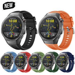 適用華為watch GT5/GT4/GT3/GT2 Pro 46mm Ultimate Buds矽膠錶帶22mm替換腕帶