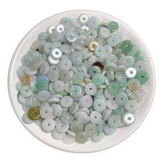 宏雲Hongyun-jf-(10pcs)- DIY飾品工藝配件緬甸玉器翡翠A貨小玉扣飾品散珠9MM釦子