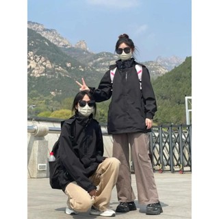 （高質量）三合一衝鋒衣女款外套可拆卸薄款防風防水登山服新疆西藏旅遊冬天外套 冬季外套 保暖外套