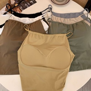 【HOT 本舖】 實拍實價 復古韓版性感吊帶設計感小眾歐美辣妹短款內搭上衣