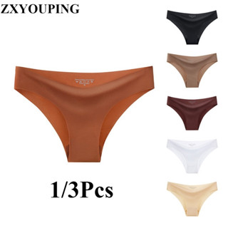 Zxyouping 1/3 件女士內衣無縫內褲無線隱形內褲舒適中腰透氣