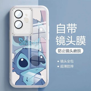 彩家 可愛 卡通 史迪仔 realme 真我GT6 手機殼 全包防摔自帶鏡頭膜gt5電鍍矽膠 透明軟殼 彩家