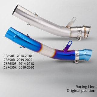 用於 CB650F/CB650R/CBR650F/CBR650R 摩托車排氣改裝的 60MM 直上中段