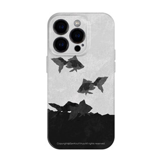 七秒黑白世界 iphone15promax手機套保護殼蘋果14plus輕奢高階感13韓系ins原創12藝術設計感小眾不同