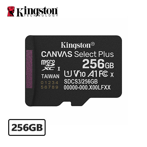 KINGSTON Canvas Select Plus microSD SDCS3 256G記憶卡