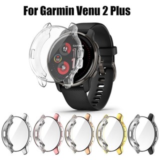【UNG】適用佳明Garmin Venu 2 plus電鍍tpu全包錶殼佳明veun2plus保護殼