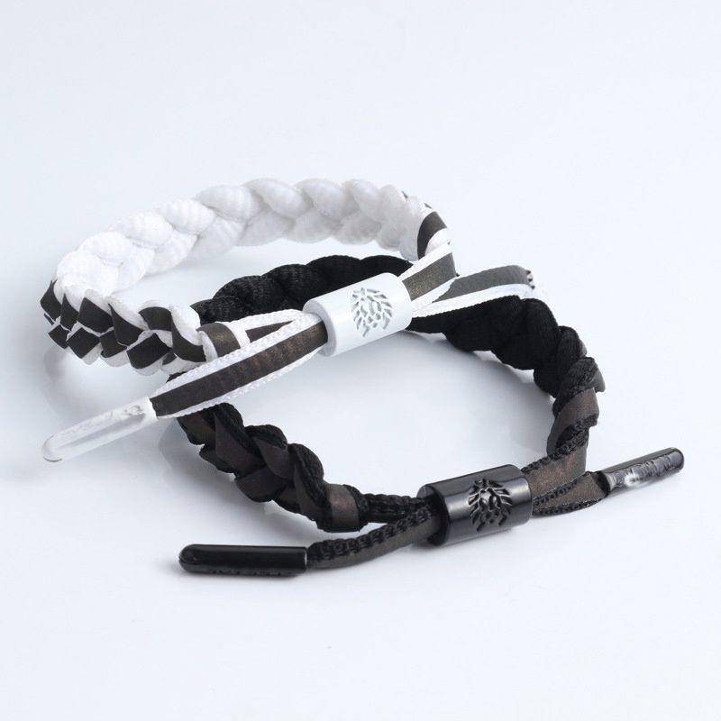 台灣出貨   小獅子情侶手鏈全息反光一對限定變色手環男女學生款編織手繩手飾