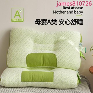 限時促銷新品A類天然竹纖維定型枕頭芯一對a類綠色護頸助眠家用學生宿舍午睡枕