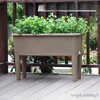 【本月推薦】陽臺種植箱新款種植盆高腳長方形花盆樓頂花箱種菜神器蔬菜菜