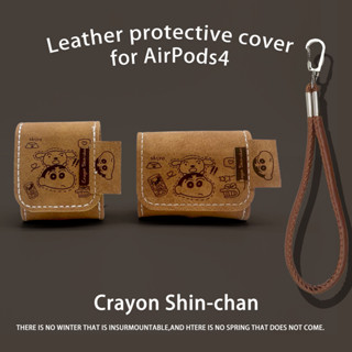 蠟筆小新耳機套適用於新款AirPods4代/降噪版4代耳機殼相容AirPodspro1代2代3代