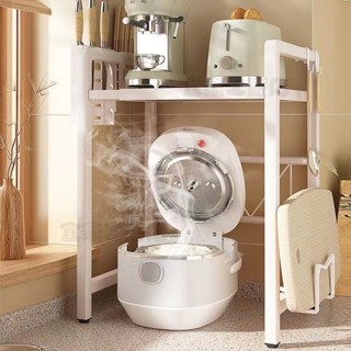 免運 寬度與高度可調整 可伸縮電飯鍋置物架 廚房架子 廚房水波爐置物架 烤箱置物架 廚房桌麵收納架