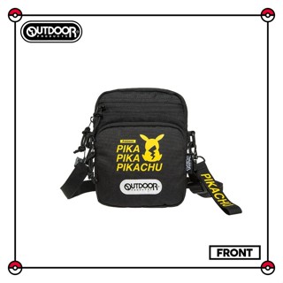 OUTDOOR 寶可夢Pokemon潮黑皮卡丘直式側揹包/ 黑色/ ODGO20B07BK eslite誠品