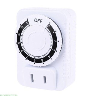 Moonlightyaa 機械插頭開關定時器插頭 AC110V 12 小時用於家用電器控制