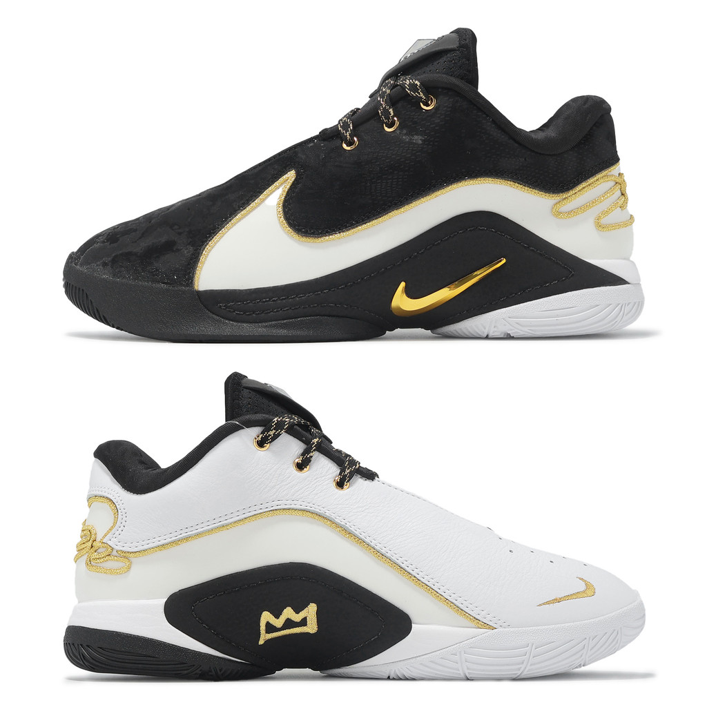 Nike 籃球鞋 LeBron 22 XXII EP 男鞋 黑 白 金 陰陽 LBJ [ACS] HV8453-100