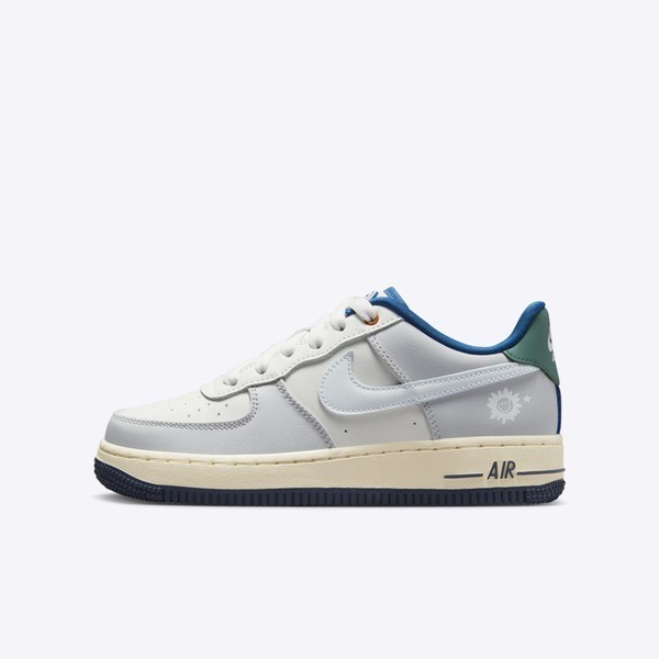 Nike Air Force 1 Lv8 GS HM3721-111 大童 休閒鞋 運動 經典 紫外線變色 灰白