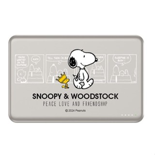 (正版授權)SNOOPY史努比 5000mAh 20W PD超薄磁吸無線快充行動電源 皇家款