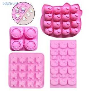 三麗鷗 Bdgf 矽膠 Hello Kitty 模具 Sanrio KT 貓巧克力餅乾模具烘焙不粘狗零食模具適用於微波爐