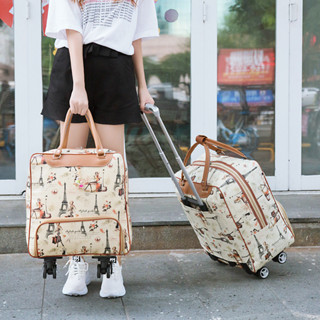 現貨速發拉桿包女旅行包短途旅遊商務手提收納旅行箱收納行李袋小拉包批發