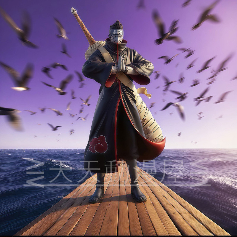 免運 火影忍者模型 巨浪工作室 幹柿鬼鮫 站姿 曉組織 公仔 擺件 盒裝 禮物