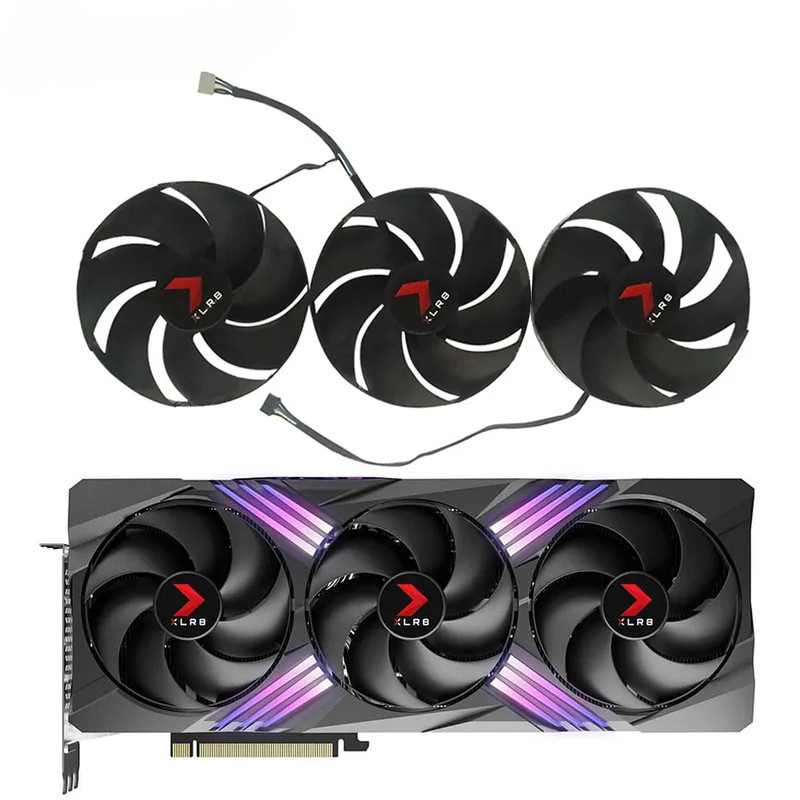 PNY GeForce RTX 4070 Ti 4080 4090 XLR8 FD10020M12D RTX4070Ti